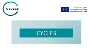 CYCLES COORDONNES COORDINATEUR DE PROJET FH JOANNEUM GrazAustria