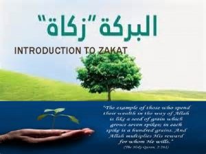 INTRODUCTION TO ZAKAT CONCEPTS OF ZAKAT Zakat one