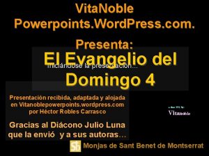 Vita Noble Powerpoints Word Press com Presenta El