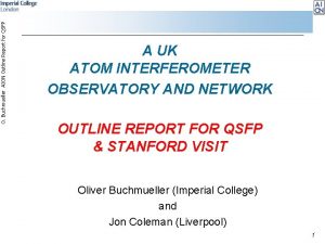 O Buchmueller AION Outline Report for QSFP A