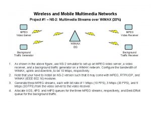 Wireless and Mobile Multimedia Networks Project 1 NS2