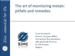 Zincessential for life The art of monitoring metals