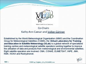 CoChairs KathyAnn Caesar and Volker Grtner Established by