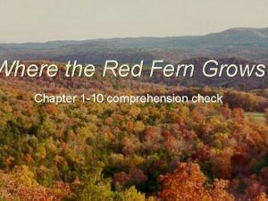 Where the Red Fern Grows Chapter 1 10