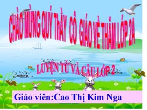 Gio vin Cao Th Kim Nga Bi 1