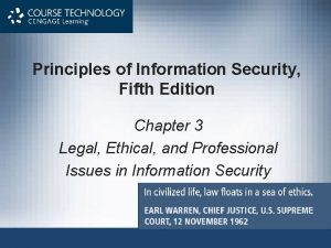 Principles of Information Security Fifth Edition Chapter 3