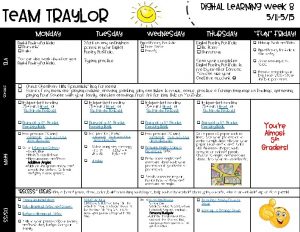 Digital Learning Week 8 511 515 Team Traylor