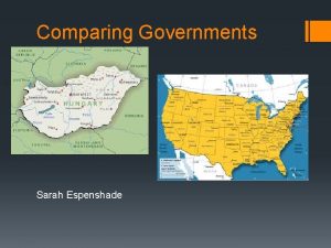 Comparing Governments Sarah Espenshade Hungary America Type of