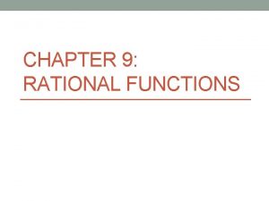 CHAPTER 9 RATIONAL FUNCTIONS 9 1 INVERSE VARIATION