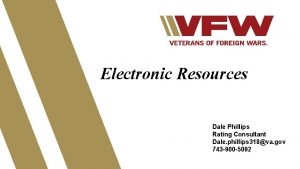 Electronic Resources Dale Phillips Rating Consultant Dale phillips Electronic Resources Dale Phillips Rating Consultant Dale phillips