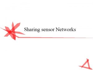 Sharing sensor Networks outline Introduction Requirements Analysis Architecture