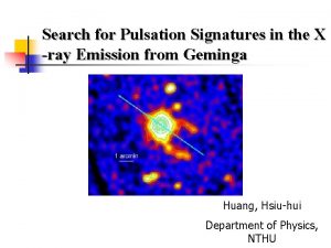 Search for Pulsation Signatures in the X ray