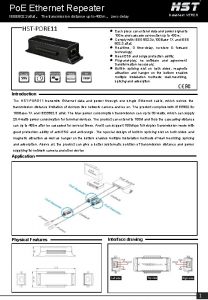 Po E Ethernet Repeater IEEE 802 3 afat