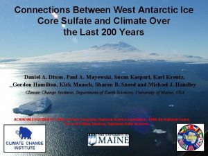 Connections Between West Antarctic Ice Core Sulfate and