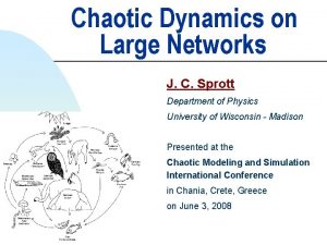 Chaotic Dynamics on Large Networks J C Sprott