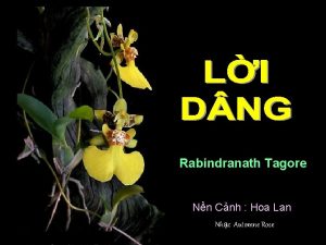 Rabindranath Tagore Nn Cnh Hoa Lan Nhc Automne