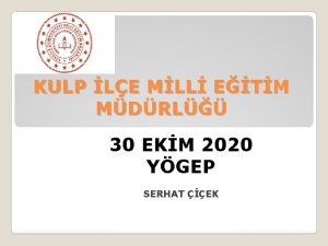 KULP LE MLL ETM MDRL 30 EKM 2020