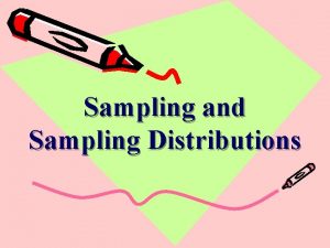 Sampling and Sampling Distributions A statistical population is