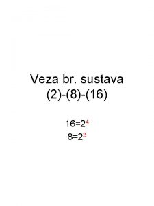 Veza br sustava 2816 1624 823 Veza br