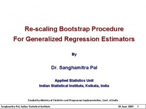 Rescaling Bootstrap Procedure For Generalized Regression Estimators By