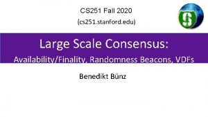 CS 251 Fall 2020 cs 251 stanford edu