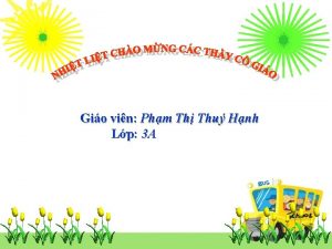 Gio vin Phm Th Thu Hnh Lp 3