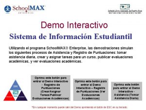 Demo Interactivo Sistema de Informacin Estudiantil Utilizando el