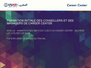 FORMATION INITIALE DES CONSEILLERS ET DES MANAGERS DE