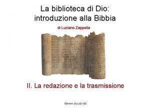 La biblioteca di Dio introduzione alla Bibbia di