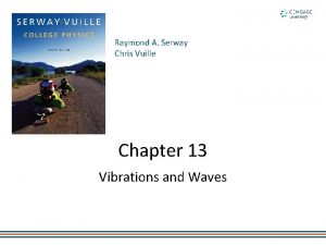 Raymond A Serway Chris Vuille Chapter 13 Vibrations