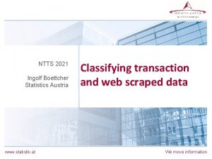 NTTS 2021 Ingolf Boettcher Statistics Austria www statistik