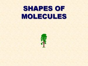 SHAPES OF MOLECULES SHAPES OF MOLECULES Before you