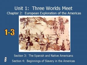 Unit 1 Three Worlds Meet Chapter 2 European