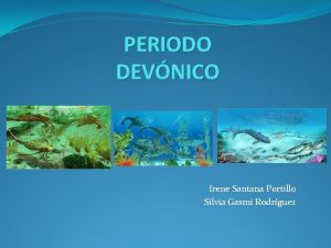 PERIODO DEVNICO Irene Santana Portillo Silvia Gasmi Rodrguez