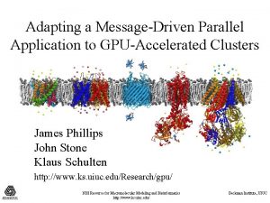 Adapting a MessageDriven Parallel Application to GPUAccelerated Clusters