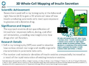 3 D WholeCell Mapping of Insulin Secretion Scientific