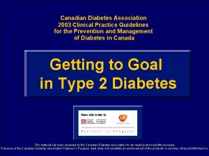 Canadian Diabetes Association 2003 Clinical Practice Guidelines for