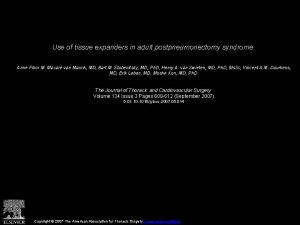 Use of tissue expanders in adult postpneumonectomy syndrome