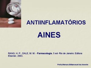 ANTIINFLAMATRIOS AINES RANG H P DALE M M