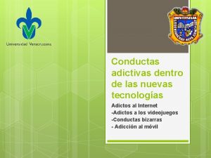 Conductas adictivas dentro de las nuevas tecnologas Adictos