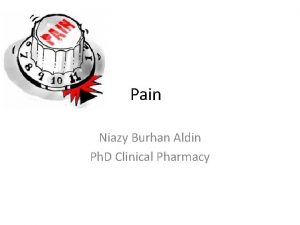 Pain Niazy Burhan Aldin Ph D Clinical Pharmacy