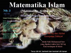 Matematika Islam N 0 3 Matematika AlQuran dari