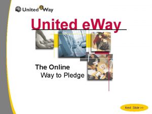 United e Way The Online Way to Pledge