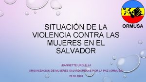 SITUACIN DE LA VIOLENCIA CONTRA LAS MUJERES EN