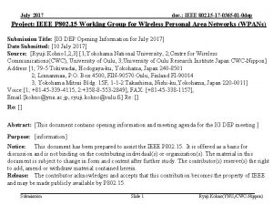 July 2017 doc IEEE 802 15 17 0365