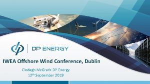 IWEA Offshore Wind Conference Dublin Clodagh Mc Grath