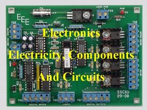Logo Electronics Electricity Components And Circuits Logo Electricity