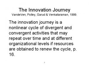 The Innovation Journey Vande Ven Polley Garud Venkataraman
