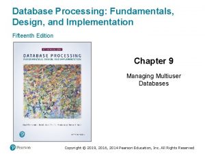 Database Processing Fundamentals Design and Implementation Fifteenth Edition