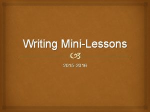 Writing MiniLessons 2015 2016 Rant Social Commentary Good